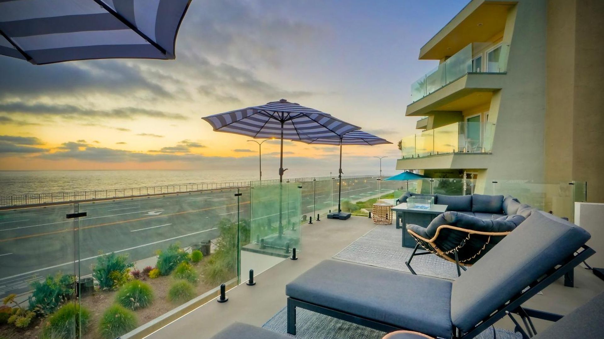 Modern Ocean-view Retreat W/ Firepit & Steps To