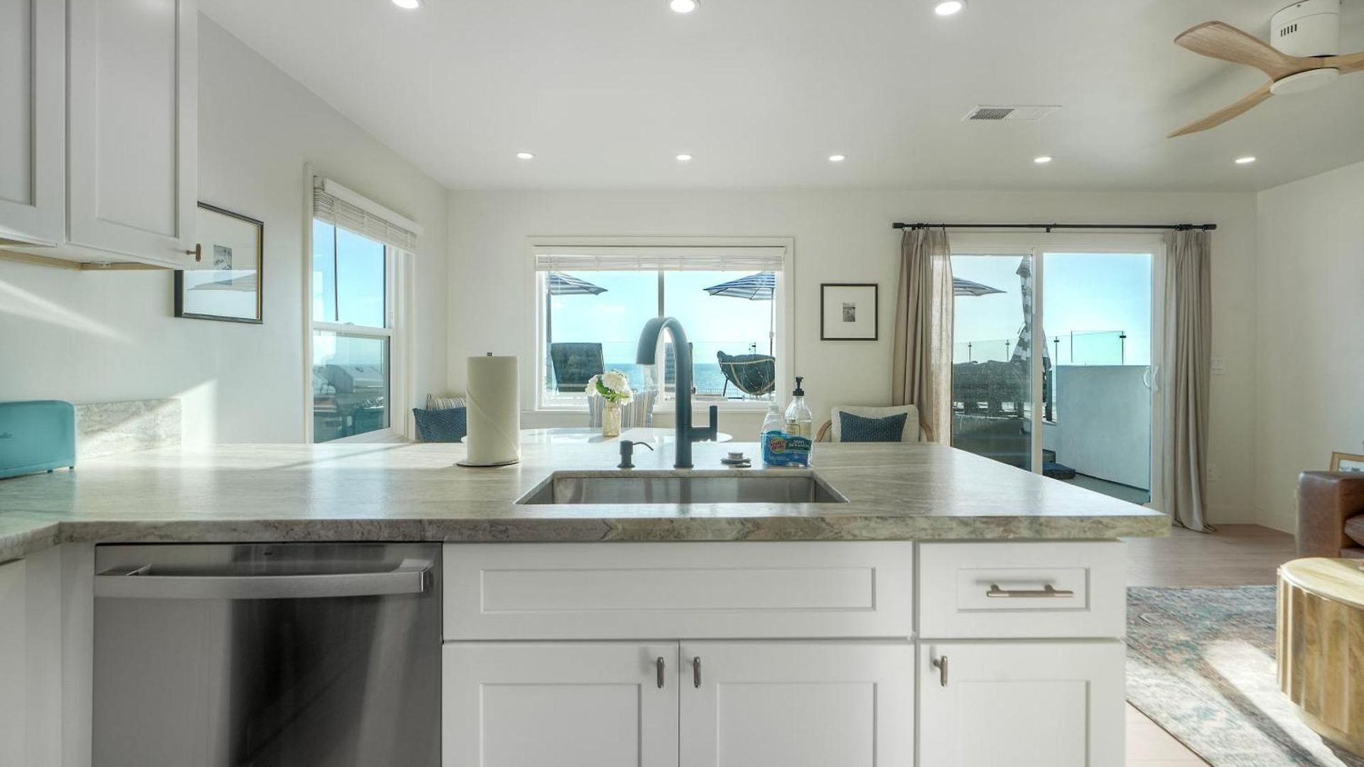 Holiday home Modern Ocean-view Retreat W/ Firepit & Steps To