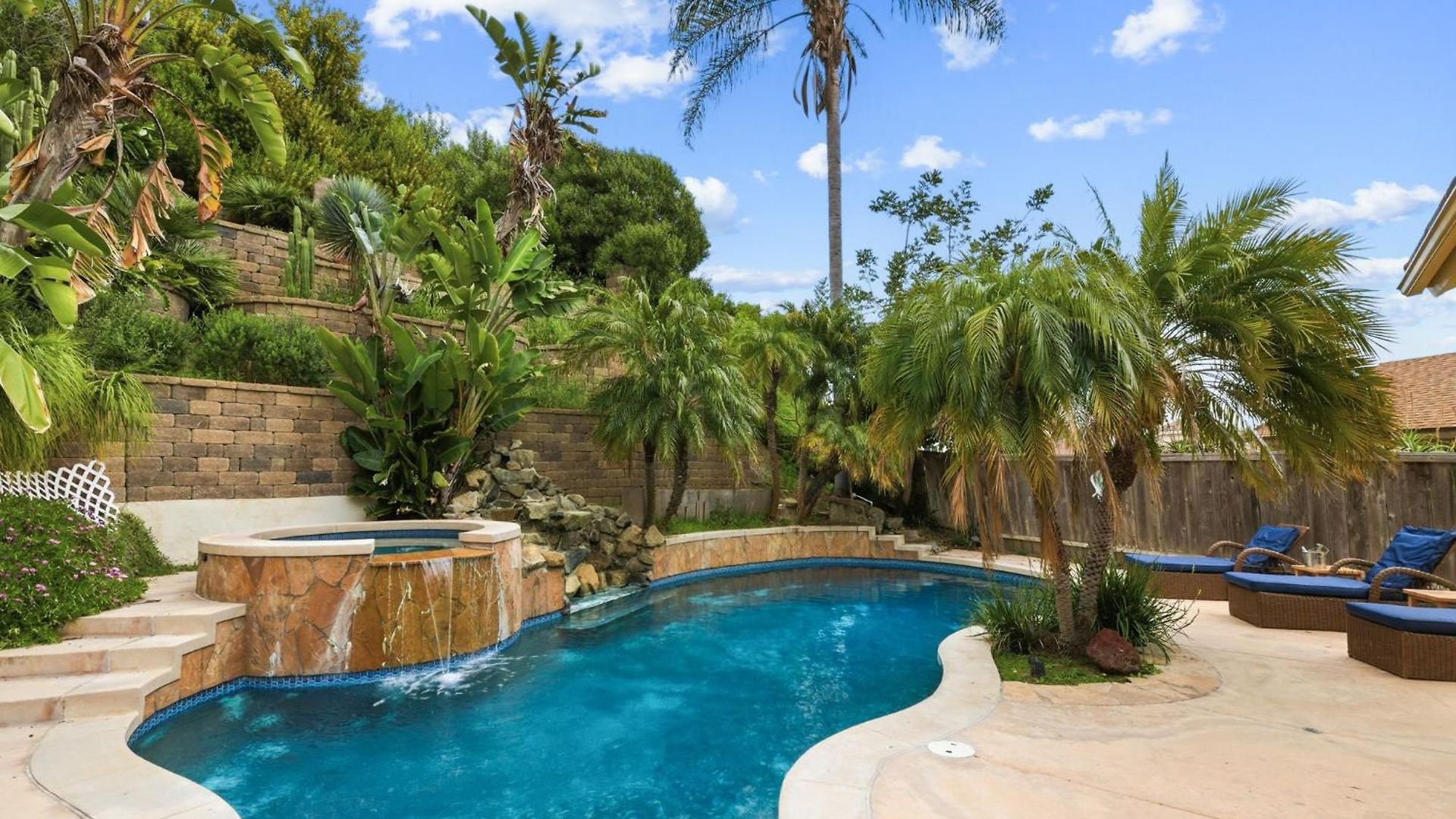 Pool Retreat With Hot Tub And Patio
