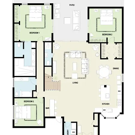 Holiday home Walk To The - Outdoor Dining - Spacious