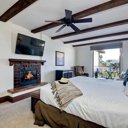 Apartment Heated Pool Access, Hot Tubs, Fire Place, Walk 2 Omni La Costa & Spa