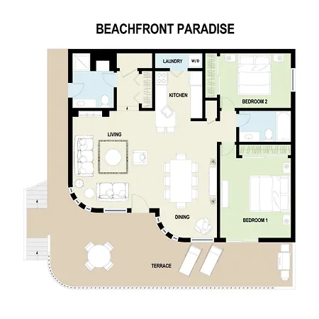 Exclusive Beachfront Duplex In Village Ocean Views, Sleeps 9 * Carlsbad