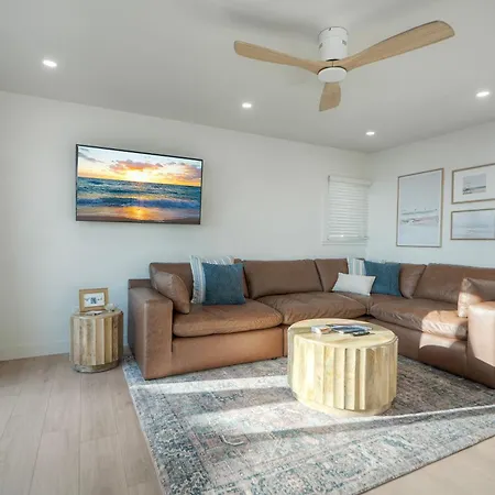 Holiday home Modern Ocean-view Retreat W/ Firepit & Steps To