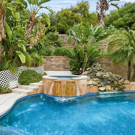 Pool Retreat With Hot Tub And Patio