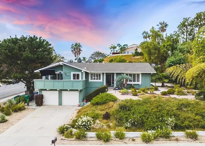 Carlsbad Tranquil Tier Garden Beach Home With Game Room