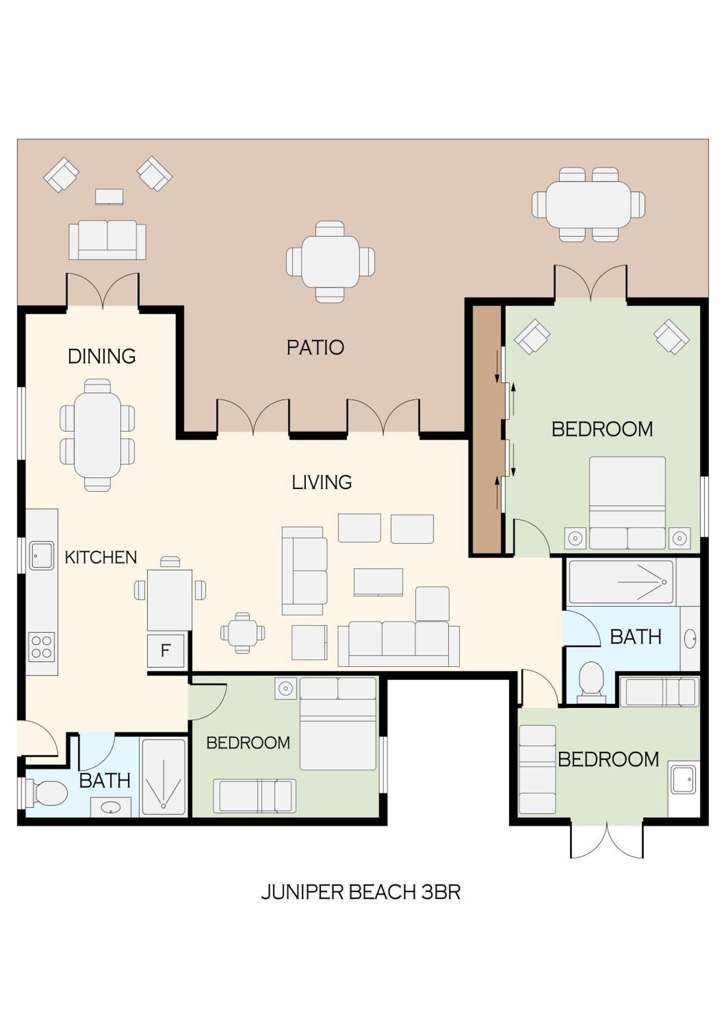 Holiday home Juniper Entire - Sleeps 18 - Oceanfront