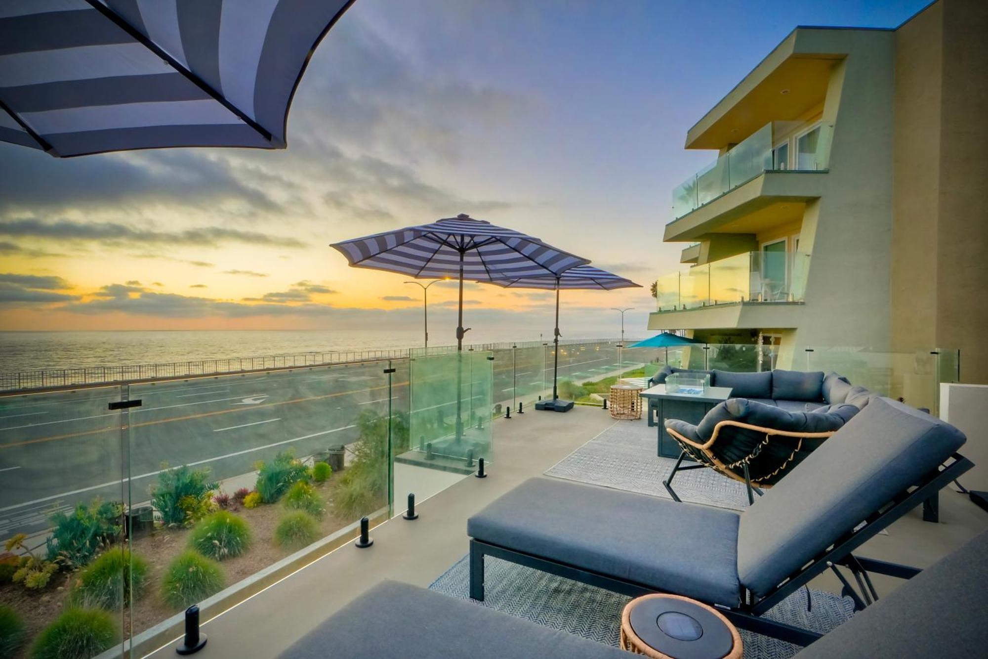 Modern Ocean-view Retreat W/ Firepit & Steps To